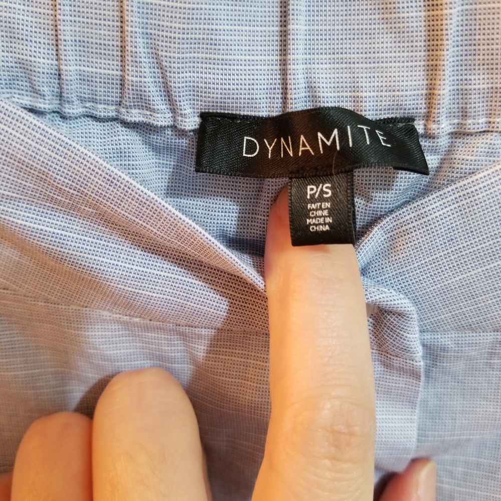 Dynamite Sky Blue Button-Down Shirt